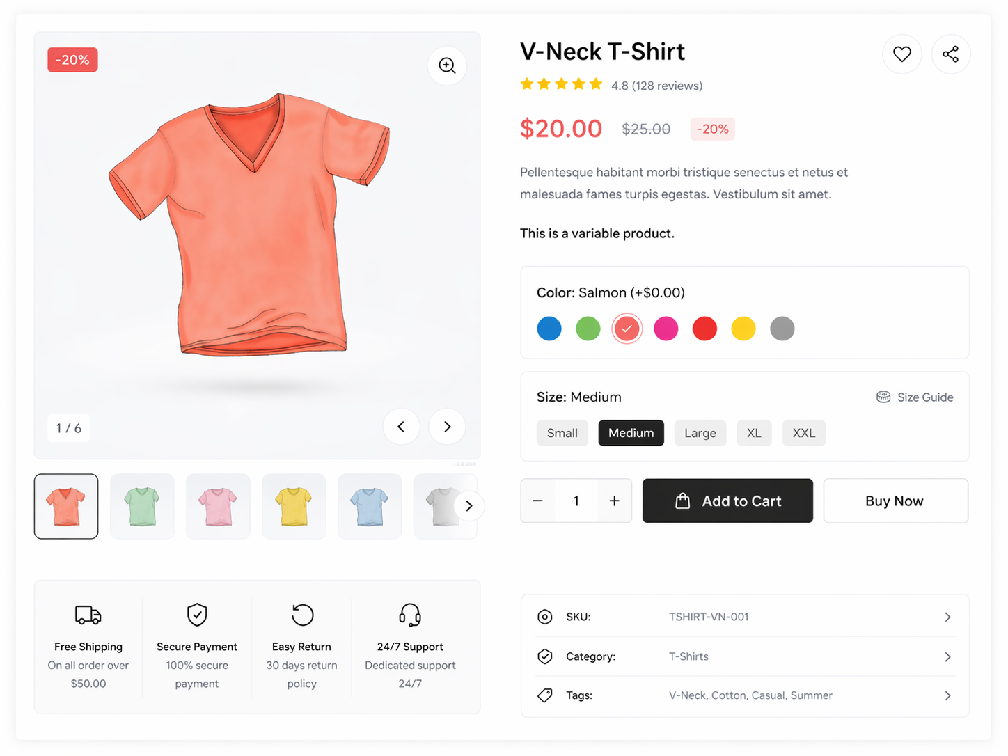 Optiontics Pro on a live product page