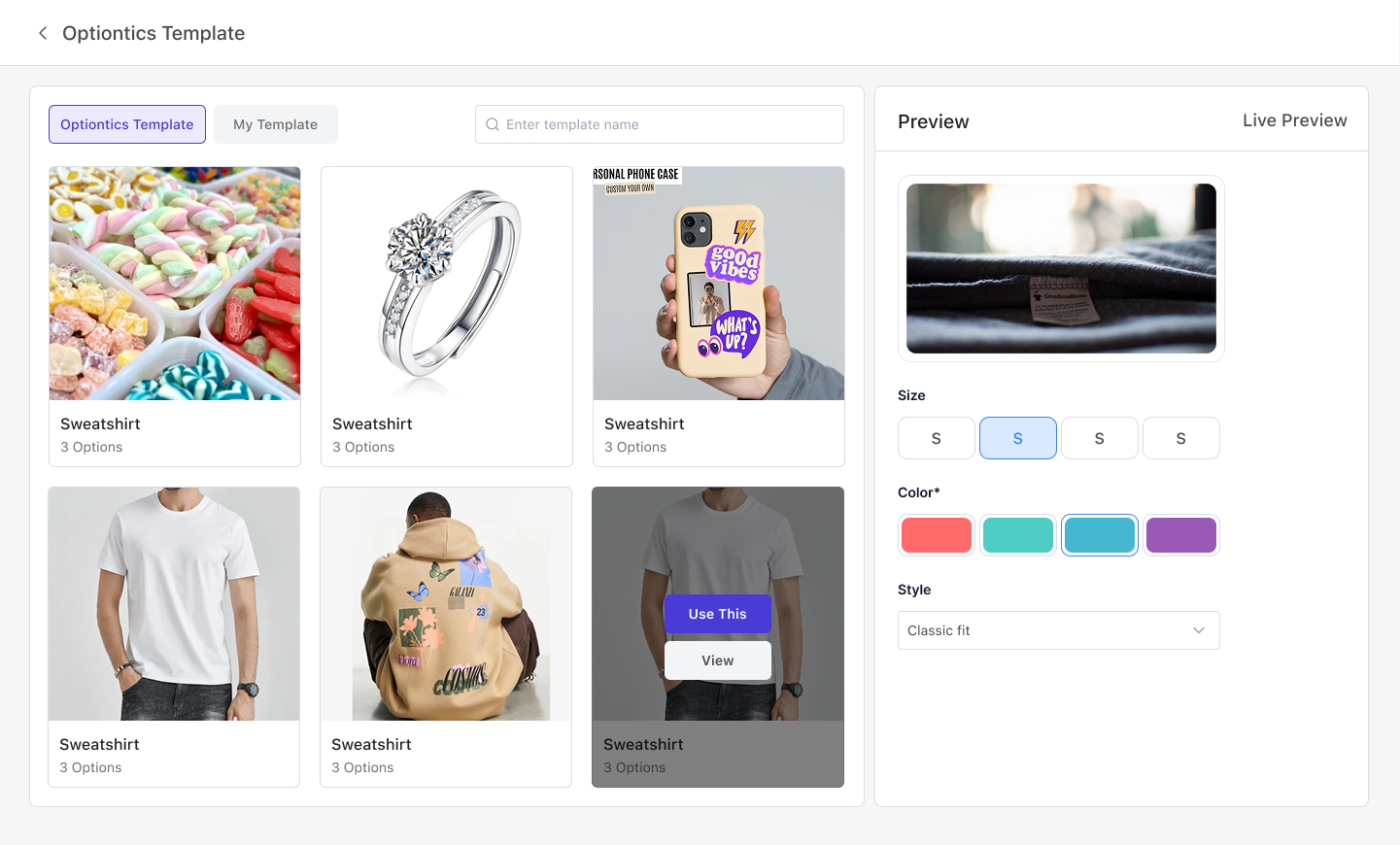 Optiontics Pro templates library